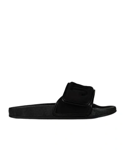 Jimmy Choo Lycra Fitz/f Sliders In Black