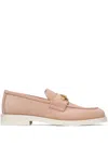 Jimmy Choo Diamond Maddie Leather Loafers In 粉色