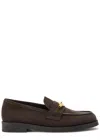 Jimmy Choo Maddie Diamond Suede Loafers In Brown