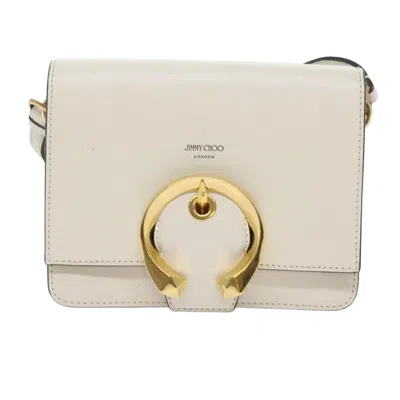 Pre-owned Jimmy Choo Madeline Leather Shoulder Bag () In White