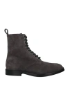 Jimmy Choo Man Ankle Boots Lead Size 11.5 Soft Leather In Grey