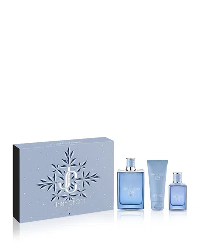 Jimmy Choo Man Aqua Eau De Toilette Gift Set In Transparent