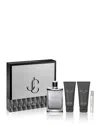 Jimmy Choo Man Eau De Toilette Gift Set In Silver