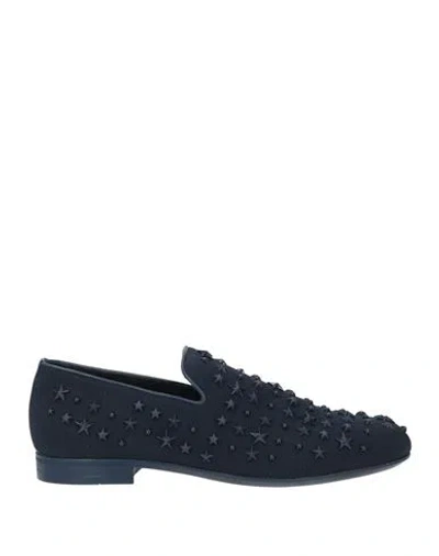 Jimmy Choo Man Loafers Blue Size 7 Textile Fibers