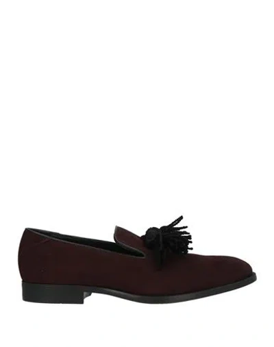 Jimmy Choo Man Loafers Dark Brown Size 6 Leather