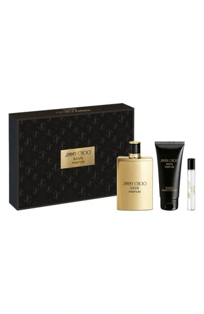 Jimmy Choo Man Parfum 3-piece Gift Set In Transparent