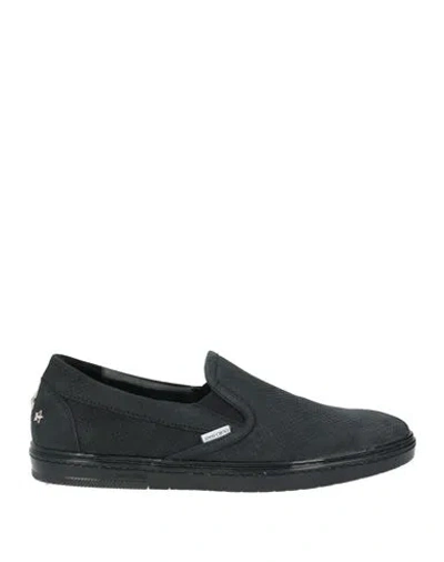 Jimmy Choo Man Sneakers Charcoal Size 11 Leather In Gray