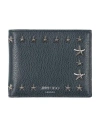 Jimmy Choo Man Wallet Midnight Blue Size - Calfskin In Blue