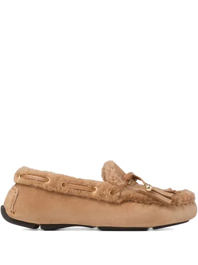 Jimmy Choo Manon Loafers In Brown