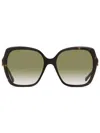 Jimmy Choo Manon Oversize-frame Sunglasses In 086ha Havana