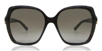 Jimmy Choo Manon/g/s 086/ha Occhiali Da Sole Tartarugatishell Per Donna In Brown