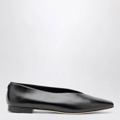 Jimmy Choo Margot Ballet Flats In Black Leather