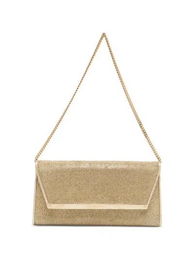 Pre-owned Jimmy Choo Margot Chain Clutch Bag In Gold
