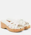 Jimmy Choo Maribou 50 Leather Sandals In Brown