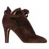 Jimmy Choo Marina Ankle Boots In Brown Suede In Brown