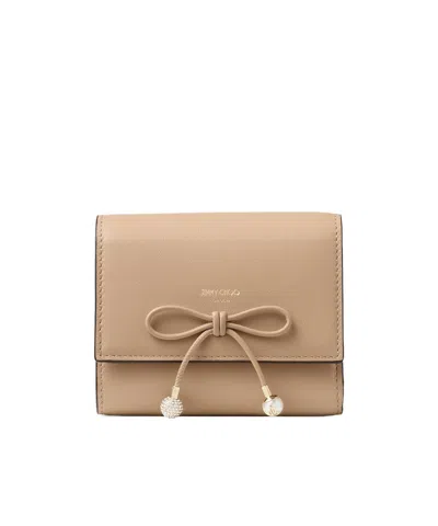 Jimmy Choo Marinda Bow-detail Wallet In Brown