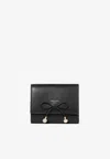 Jimmy Choo Marinda Leather Wallet In Black