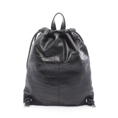 Jimmy Choo Marlon Leather Backpack In Black
