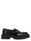 Jimmy Choo 'marlow' Black Loafers With Diamond Shaped Detail