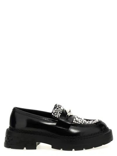 JIMMY CHOO MARLOW DIAMOND LOAFERS