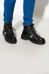 Jimmy Choo Marlow Monogram Hiking Boots In Black