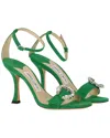 Jimmy Choo Marsai 90 Suede Sandal In Green
