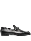 Jimmy Choo Man Loafers Black Size 8.5 Leather In Schwarz