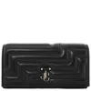 Jimmy Choo Martina Jc Emblem Nappa Leather Continental Wallet In Black