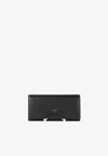 Jimmy Choo Martina Leather Wallet In Black