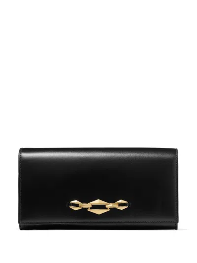 Jimmy Choo Martina Long Wallet In Black