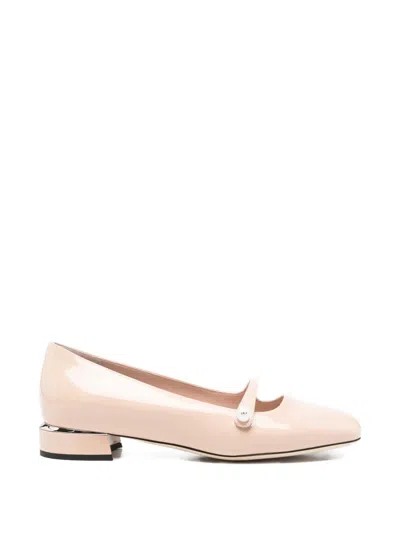 Jimmy Choo Mary Jane Ballet Flats In Neutral