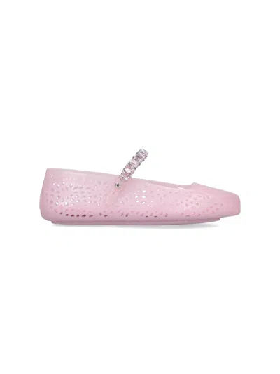 Jimmy Choo "mary Jane Jelly" Ballet Flats
