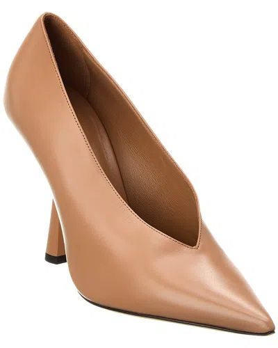 Jimmy Choo Maryanne 100 Leather Pump In Brown