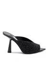 Jimmy Choo Maryanne 100 Glittered Mules In Black
