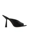 Jimmy Choo Maryanne 100 Glittered Mules In Black