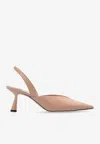 Jimmy Choo Maryanne 65 Leather Slingback Pump In Blush