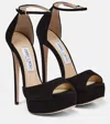 Jimmy Choo Max 150mm Platform Sandals In Black