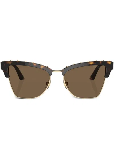Jimmy Choo Maxime Sunglasses In Brown