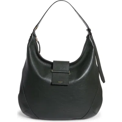 Jimmy Choo Medium Bar Hobo Leather Shoulder Bag In Green