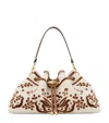 Jimmy Choo Medium Canvas Cinch Bucket Bag