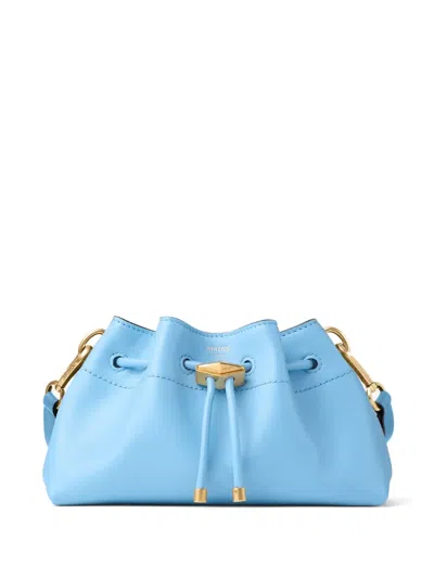 Jimmy Choo Medium Cinch Bucket Bag In Blue