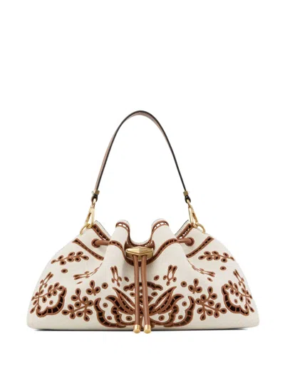 Jimmy Choo Medium Cinch Shoulder Bag In Neutral