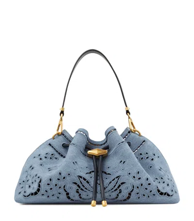 Jimmy Choo Medium Denim Cinch Bucket Bag