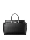 Jimmy Choo Black Diamond Belted Medium Tote In Black