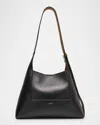 Jimmy Choo Diamond Structured Shoulder Bag With Metal Hardware In Black