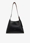 Jimmy Choo Diamond Structured Shoulder Bag With Metal Hardware In Black