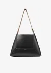 Jimmy Choo Diamond Structured Shoulder Bag With Metal Hardware In Black