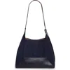 Jimmy Choo Medium Diamond Leather & Suede Hobo Bag