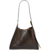 Jimmy Choo Medium Diamond Shoulder Bag In Brown