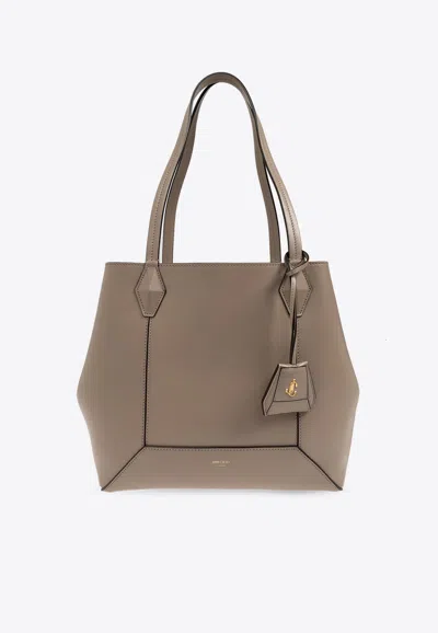 Jimmy Choo Medium Diamond Leather Tote Bag
